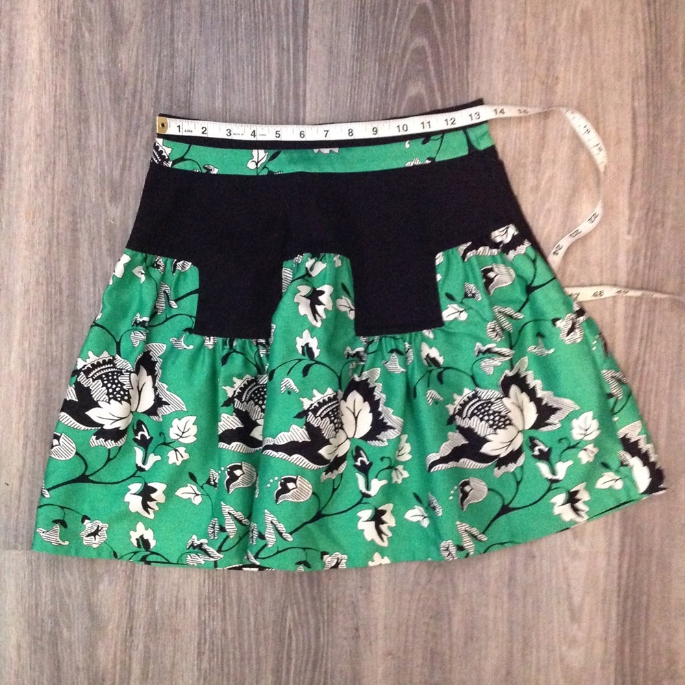 Diane Von Furstenberg “Claire” green floral skirt - Picture 8 of 8